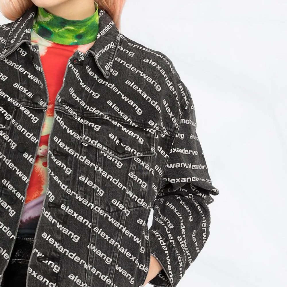 Alexander Wang all-over logo-print jacket
